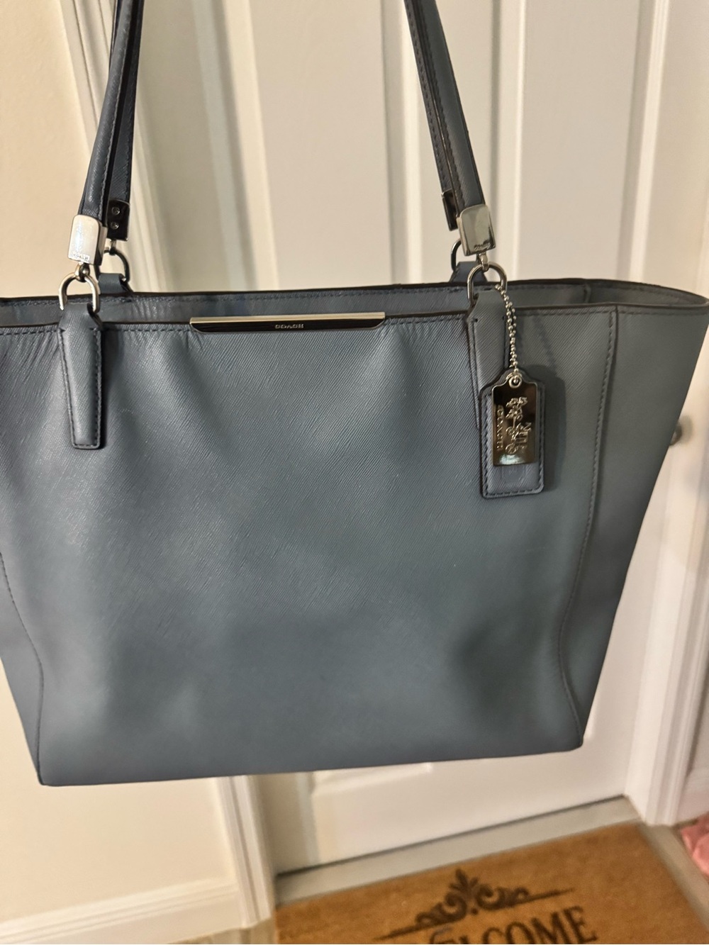Coach Saffiano Leather Tote w/ coach dust bag - Picture 10 of 17